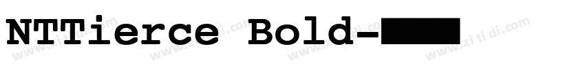 NTTierce Bold字体转换